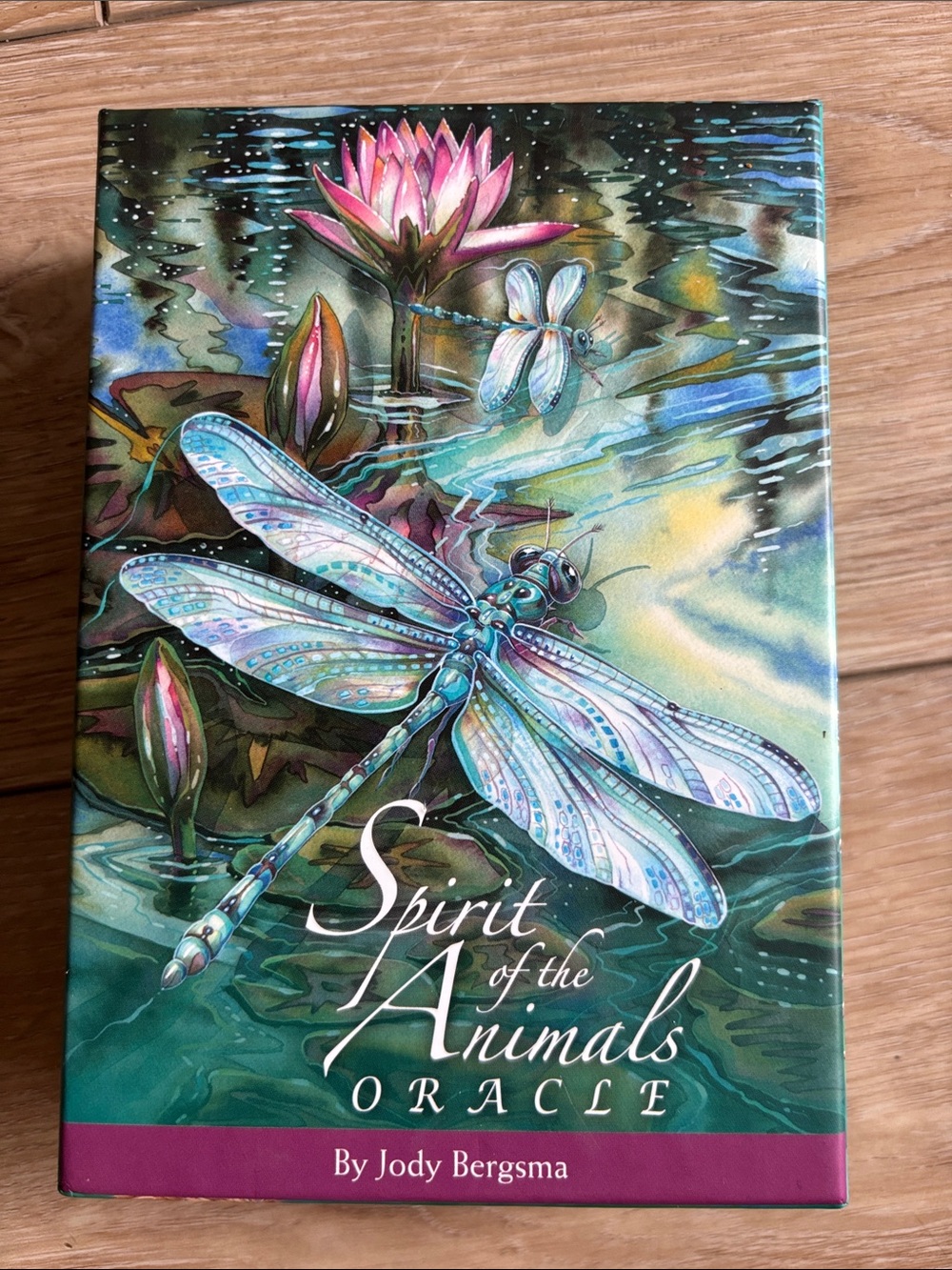 Spirit of the Animals Oracle Deck - Dragonfly Artwork (Green, Teal, Pink)